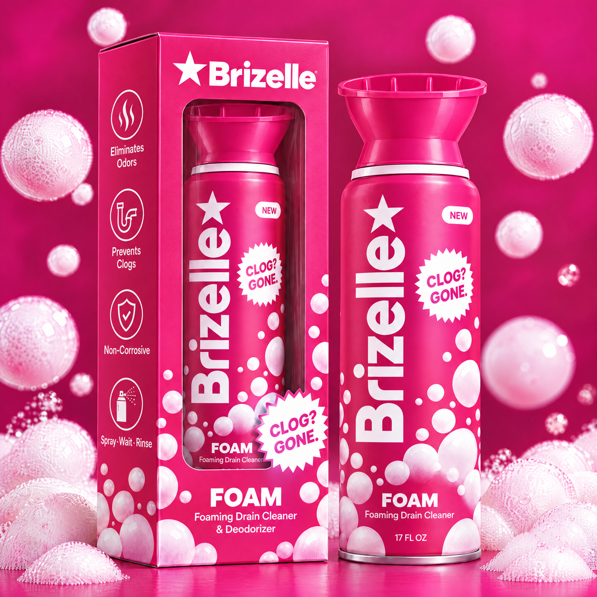 Brizelle Foam - Drain Cleaner